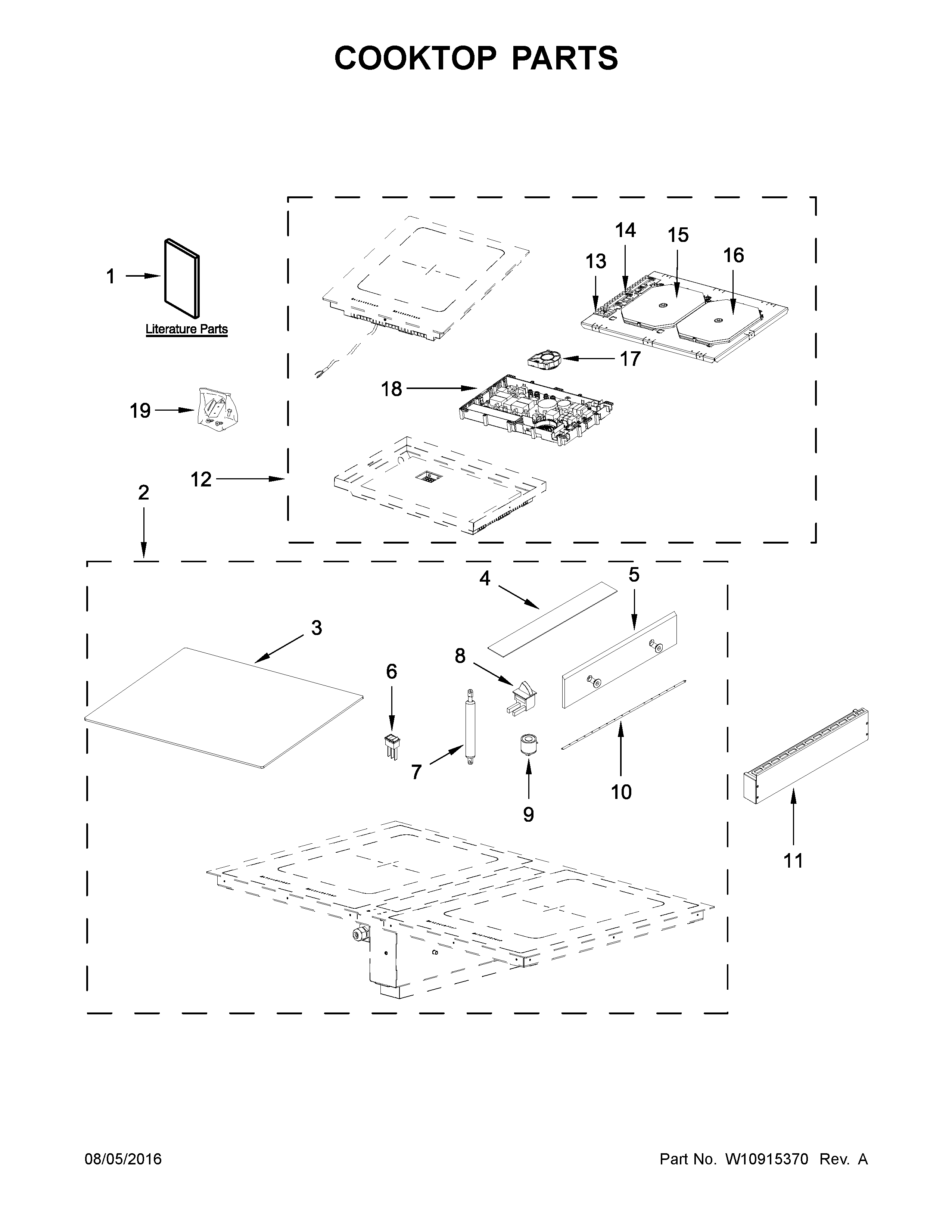 Cooktop parts