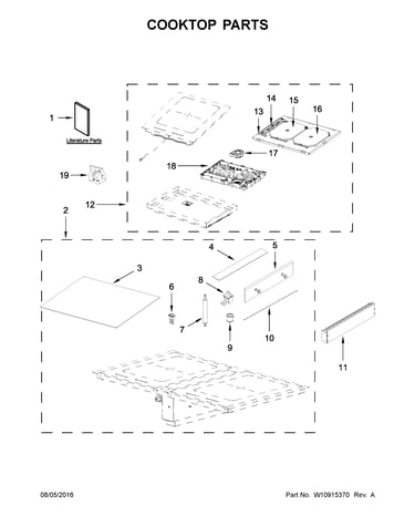 Cooktop parts