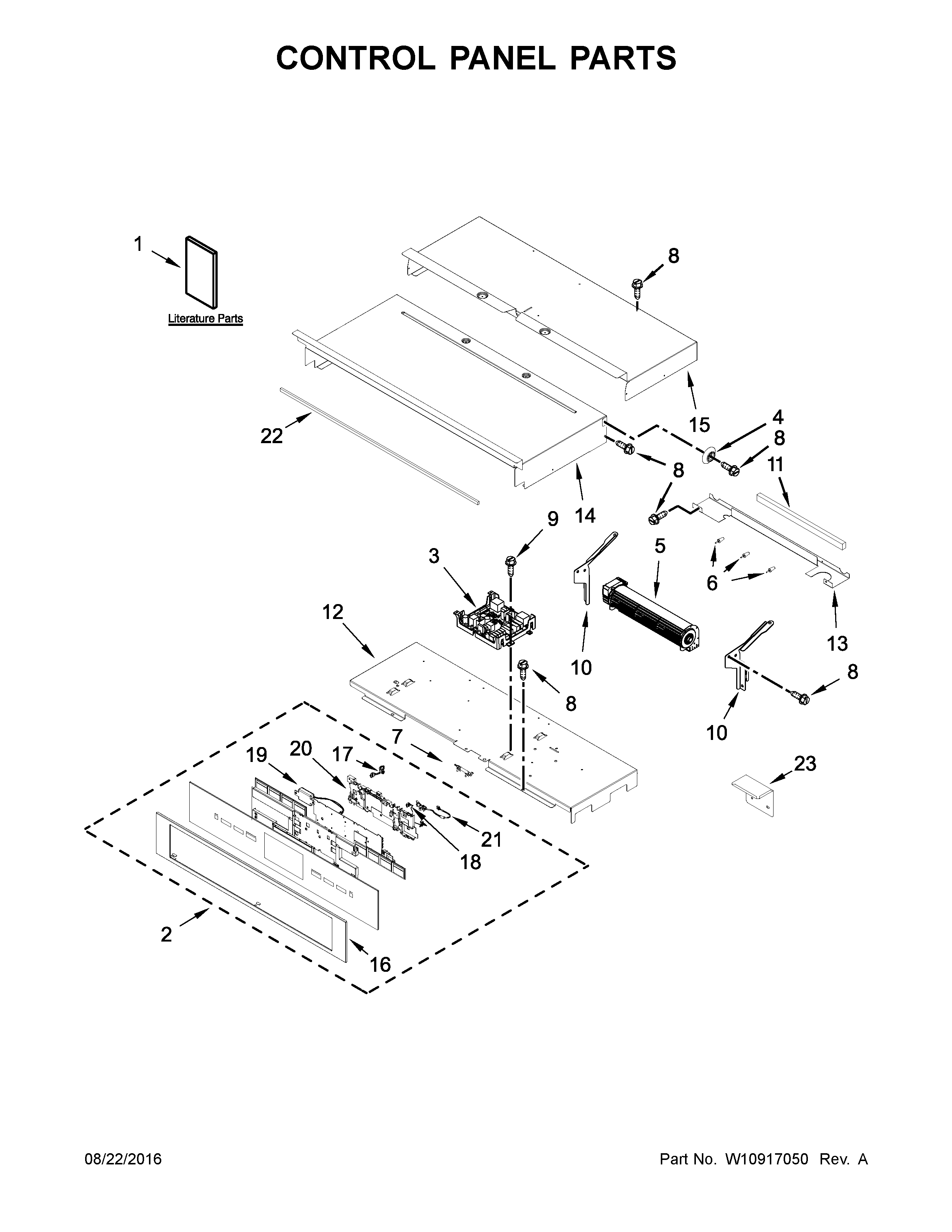 Control panel parts