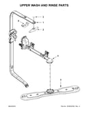 Upper wash and rinse parts