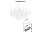 Maytag MDB8959SFE4 lower rack parts diagram