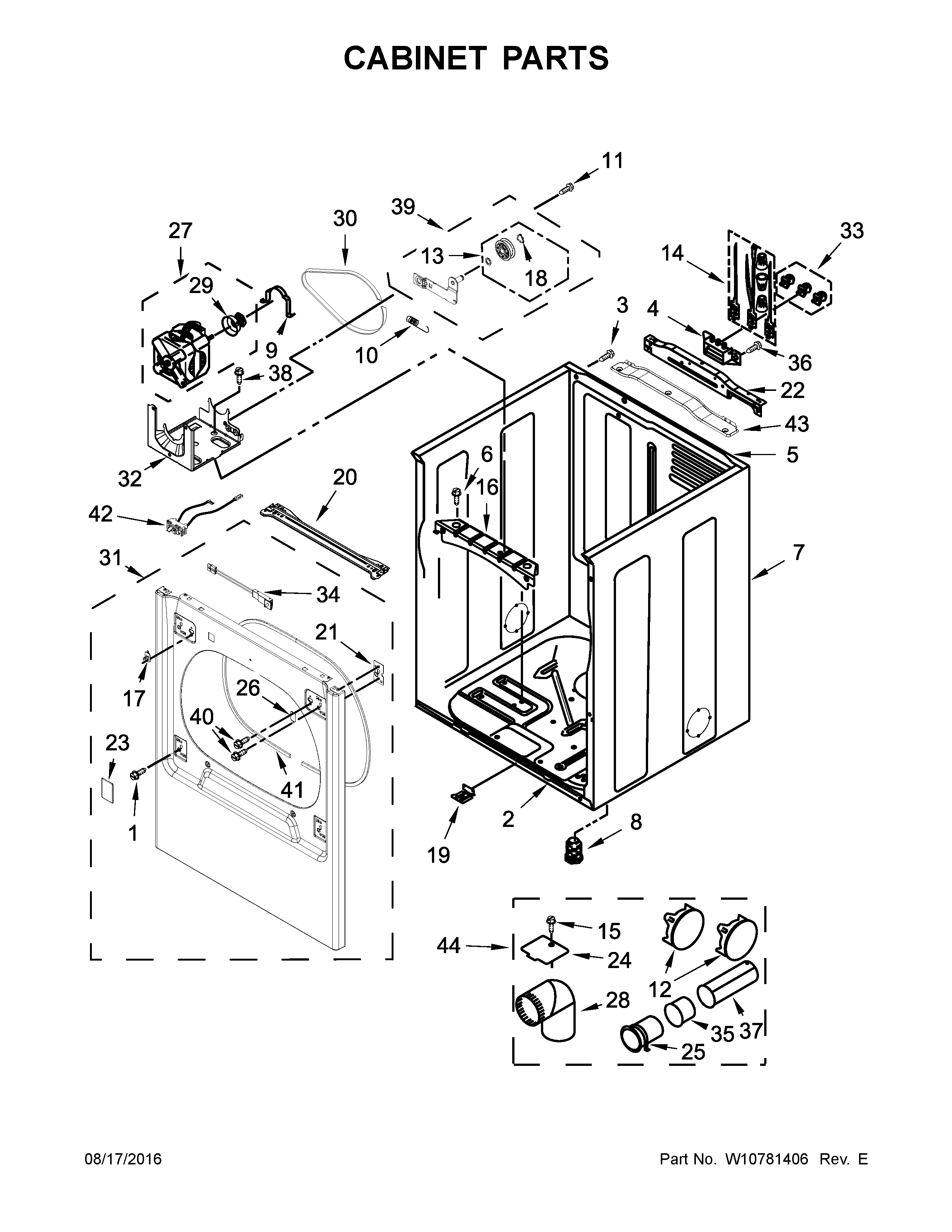 Cabinet parts