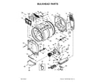 Whirlpool WED8500DW1 bulkhead parts diagram