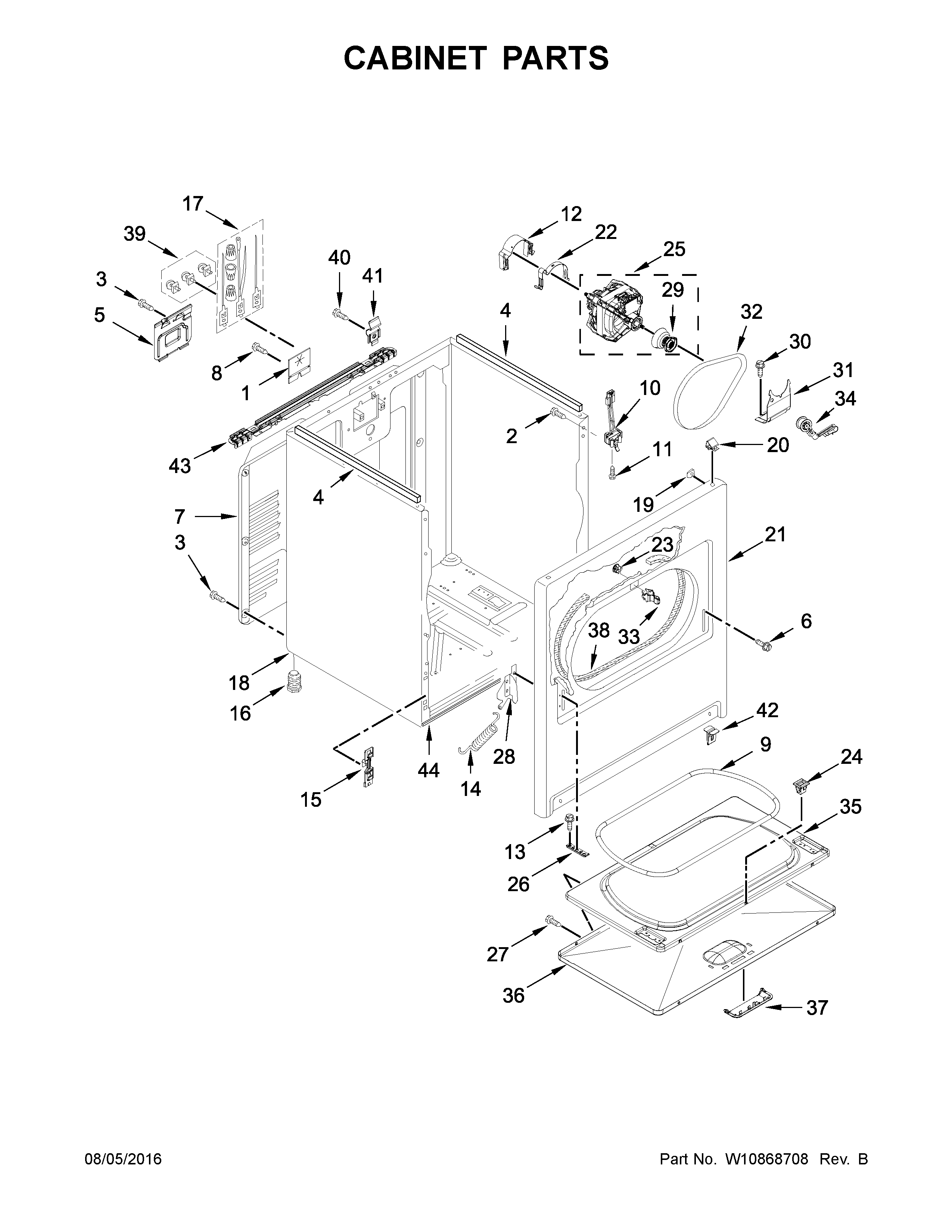 Cabinet parts