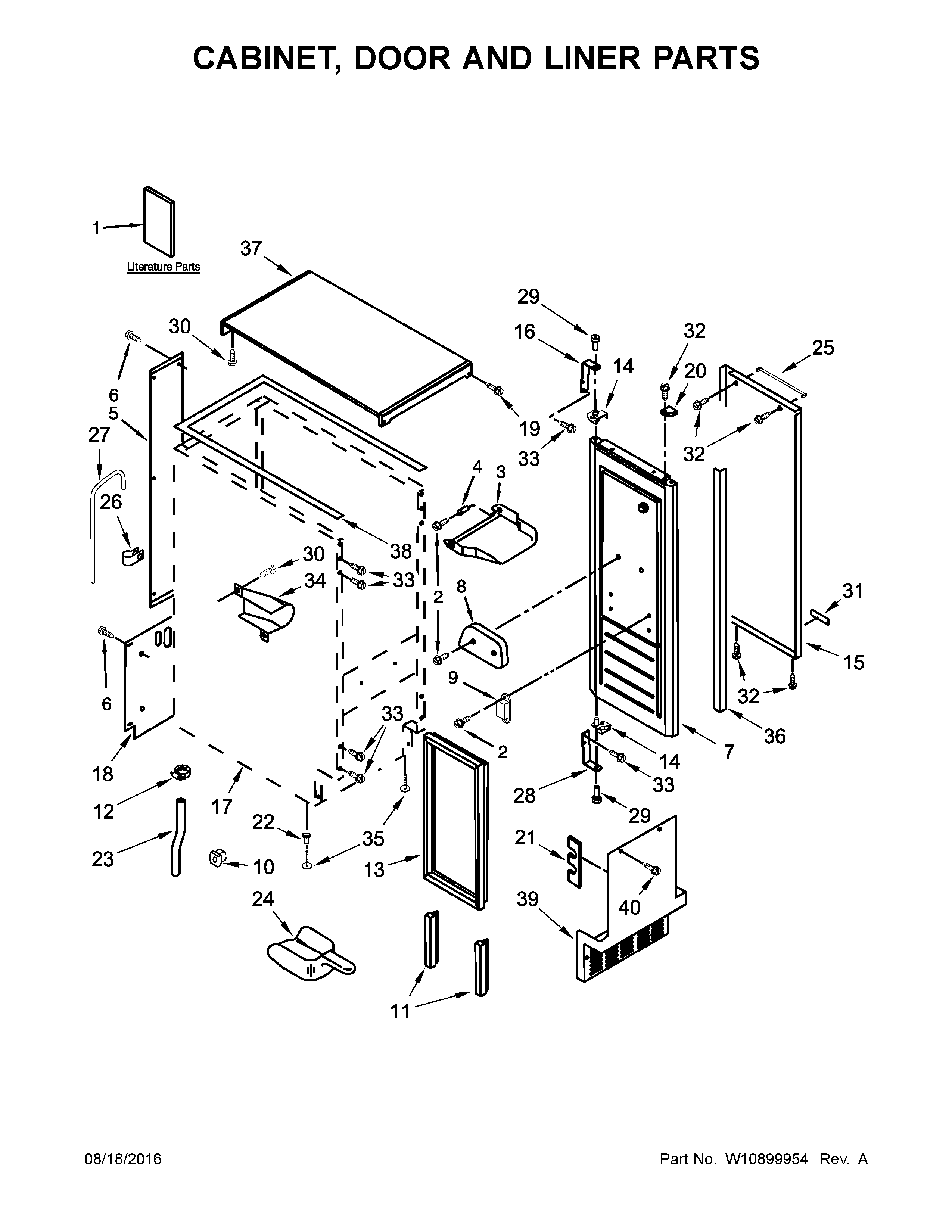 CABINET, DOOR AND LINER PARTS