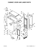 Cabinet, door and liner parts