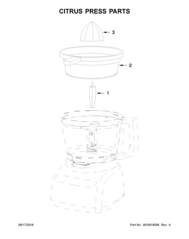 Citrus press parts