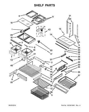 Shelf parts