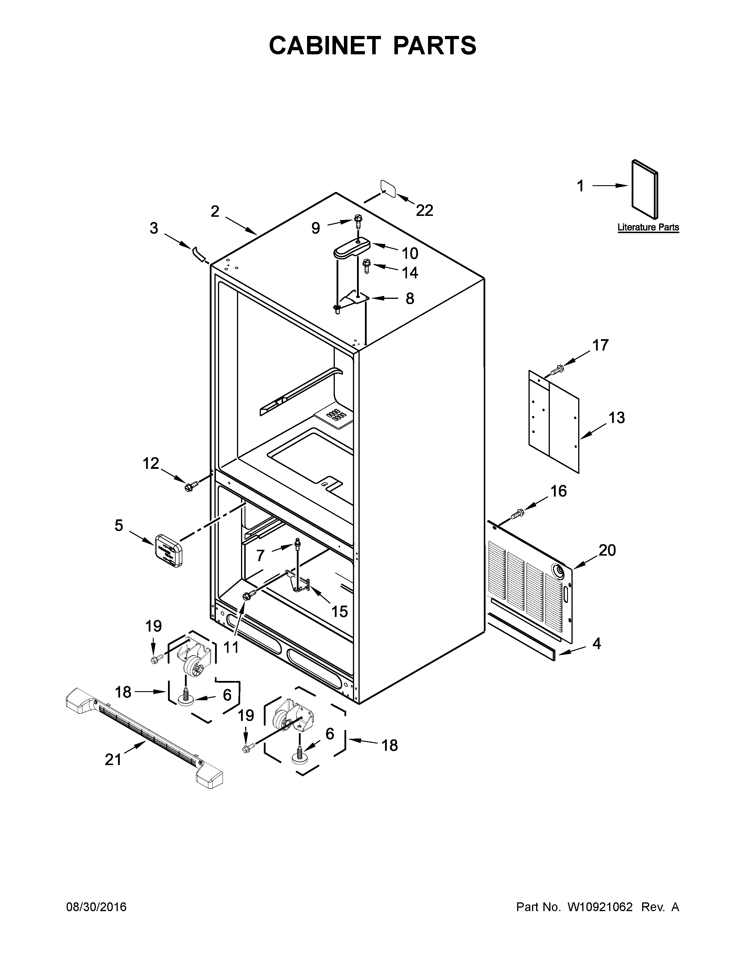 Cabinet parts