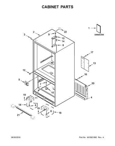 Cabinet parts
