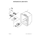 Maytag MBB1957FEB00 refrigerator liner parts diagram