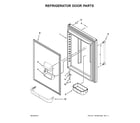 Maytag MBB1957FEW00 refrigerator door parts diagram