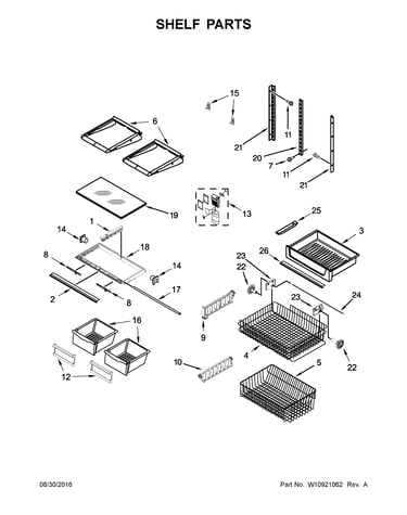 Shelf parts