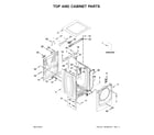 Maytag MHW8150EC0 top and cabinet parts diagram