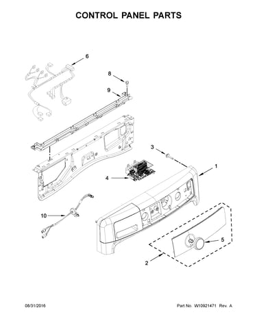 Control panel parts