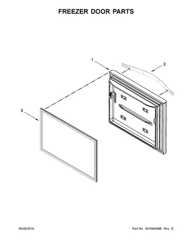 Freezer door parts