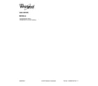 Whirlpool WGD85HEFC0 cover sheet diagram