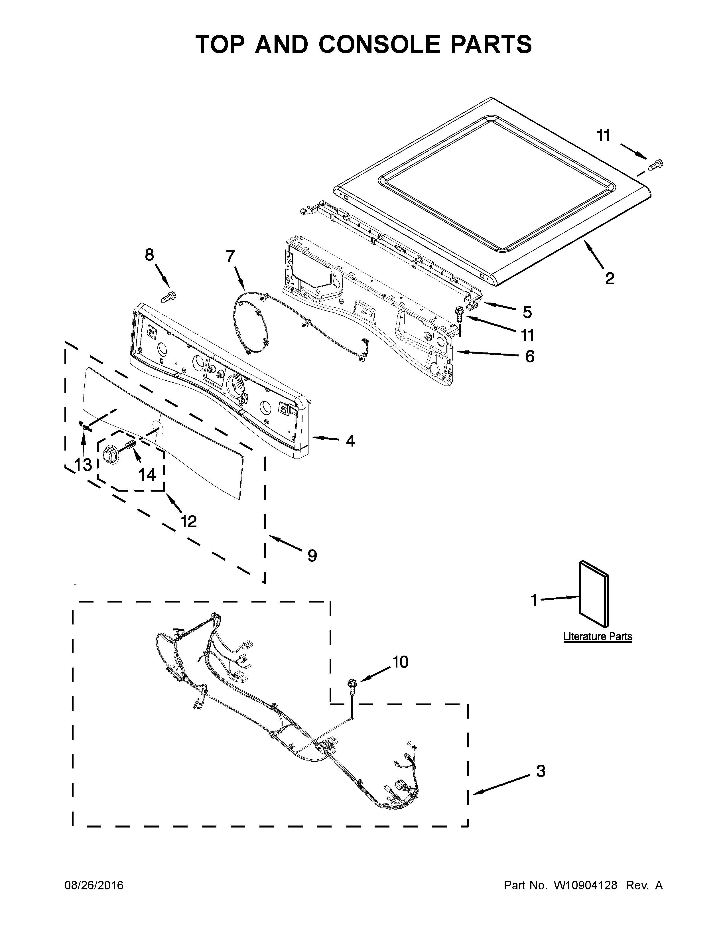 TOP AND CONSOLE PARTS