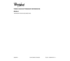 Whirlpool WRF555SDFZ01 cover sheet diagram