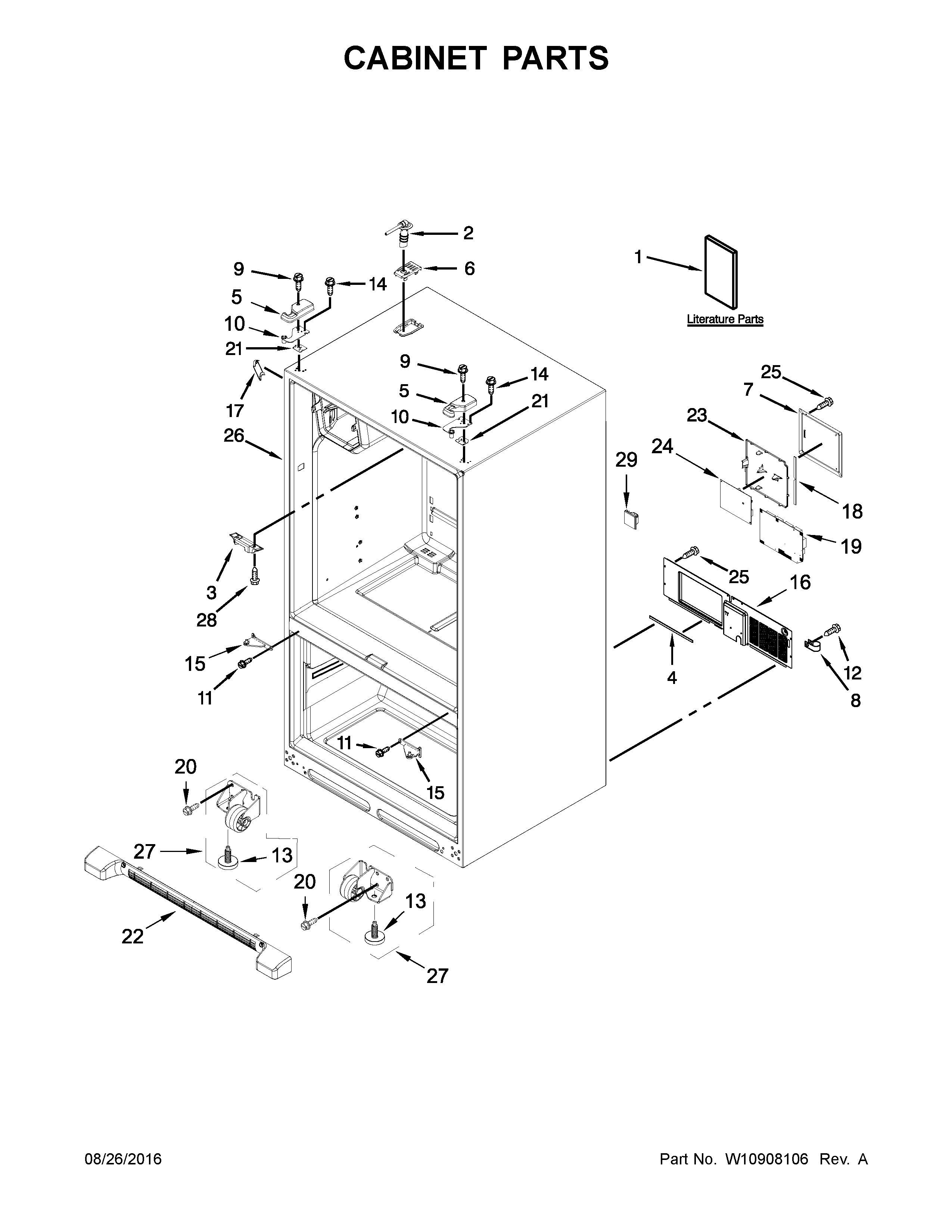 Cabinet parts