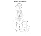 Inglis ITW4971EW1 basket and tub parts diagram