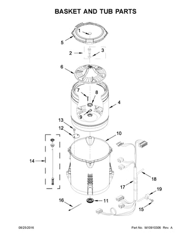 Basket and tub parts
