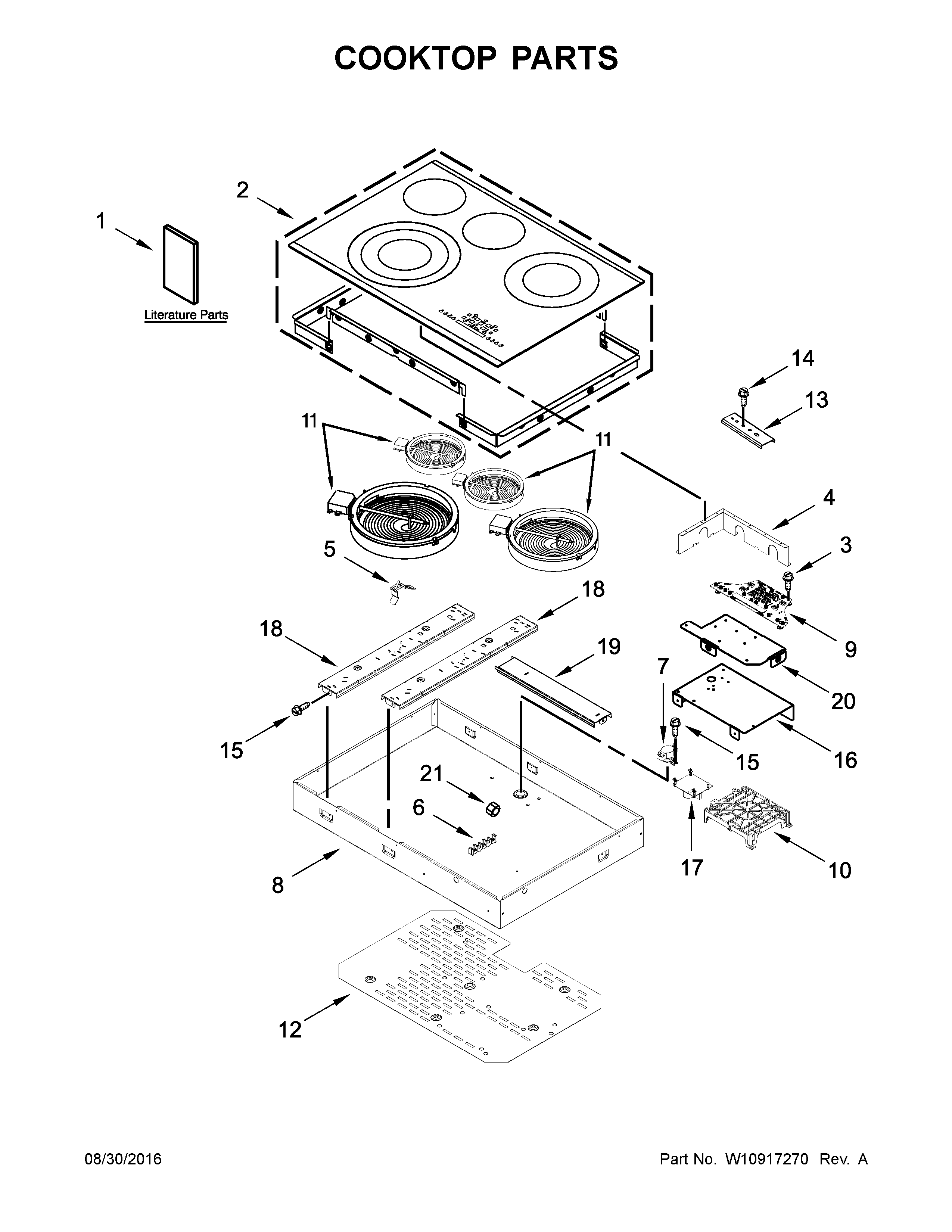 COOKTOP PARTS