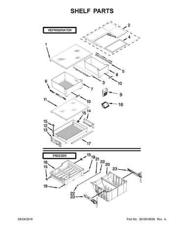 Shelf parts