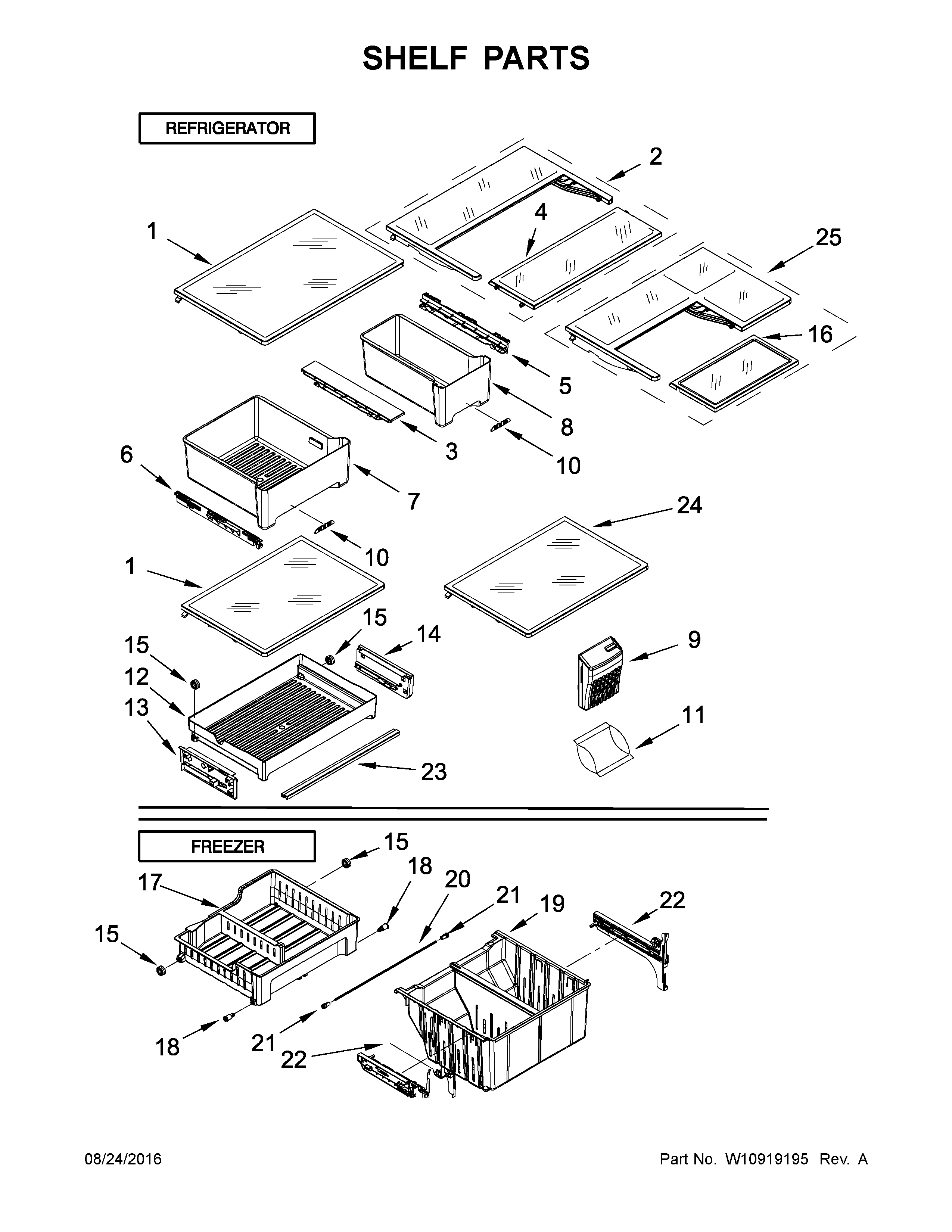 SHELF PARTS