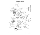 Whirlpool WFG745H0FH1 chassis parts diagram