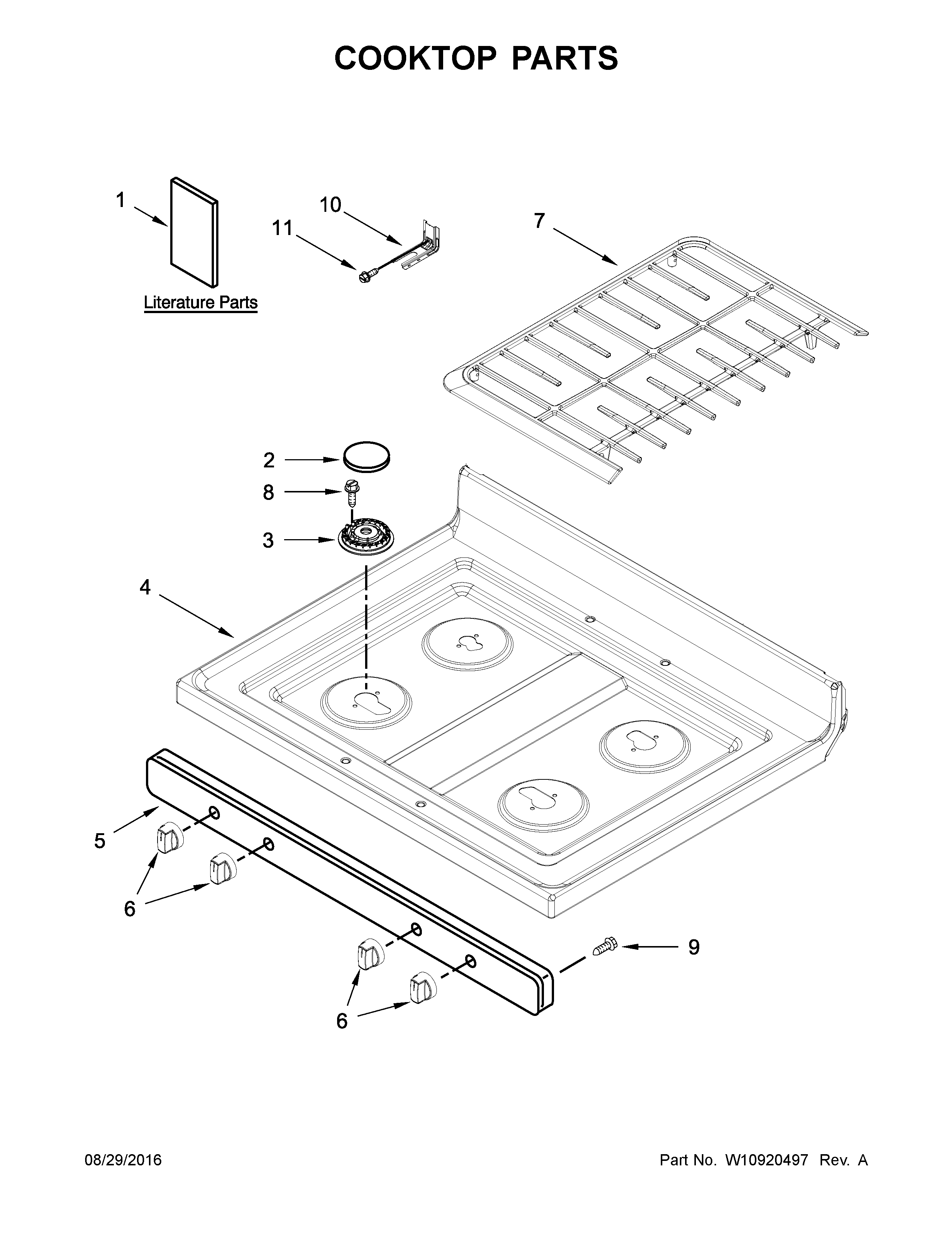COOKTOP PARTS