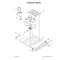 Whirlpool WFG540H0EB1 cooktop parts diagram