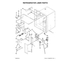 Maytag MFI2269FRE01 refrigerator liner parts diagram
