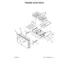Maytag MFI2269FRZ01 freezer door parts diagram
