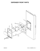 Dispenser front parts