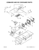 Icemaker and ice container parts