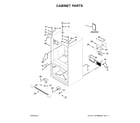 Amana AFI2539ERW01 cabinet parts diagram