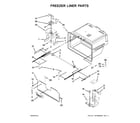 Amana AFI2539ERB01 freezer liner parts diagram