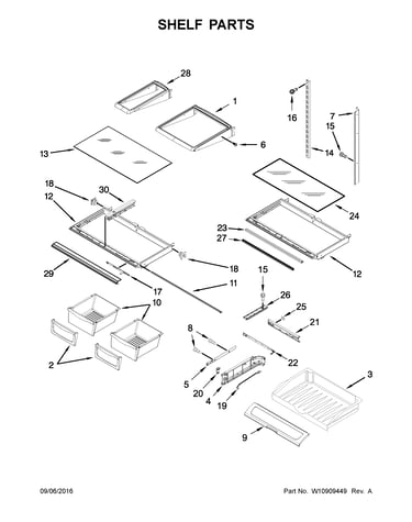 Shelf parts