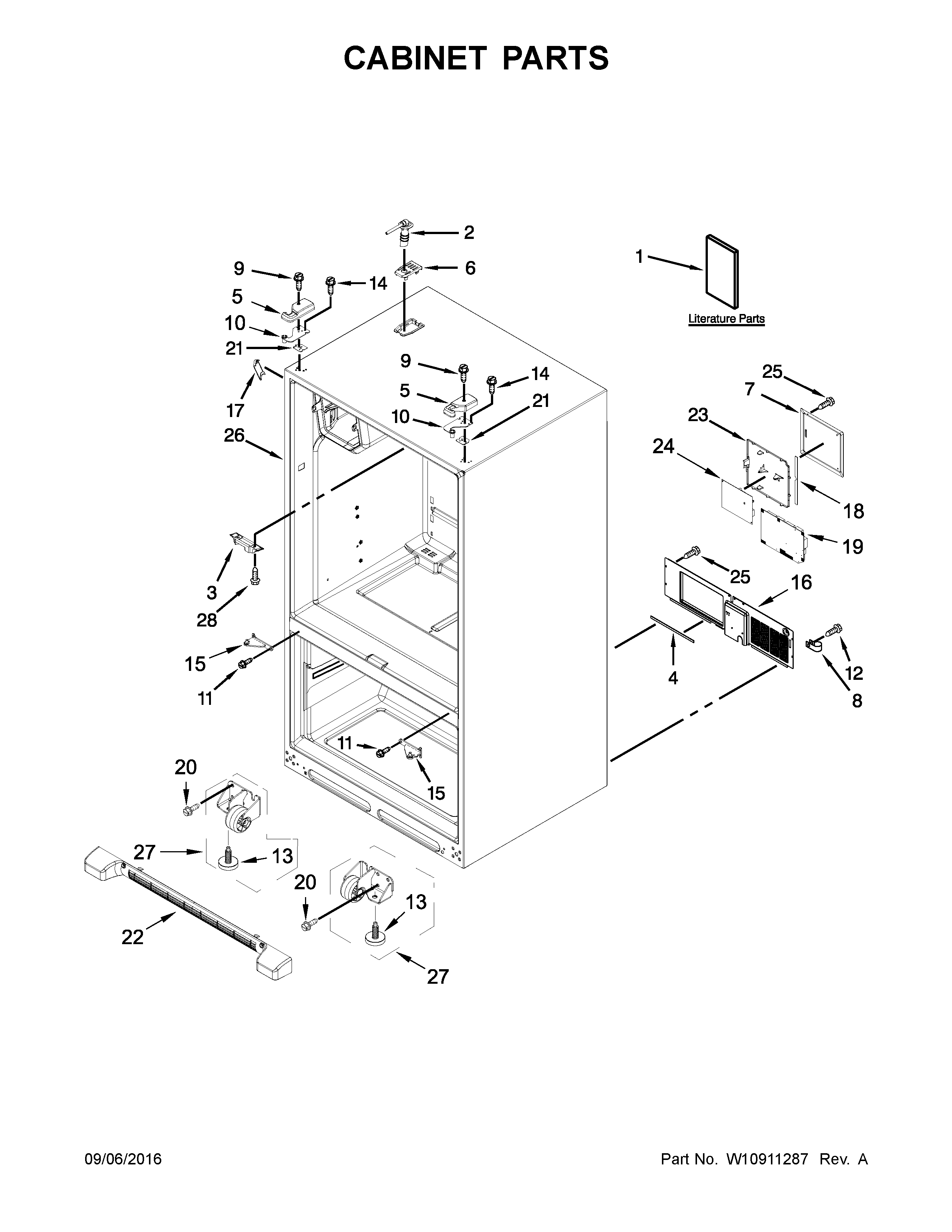 Cabinet parts