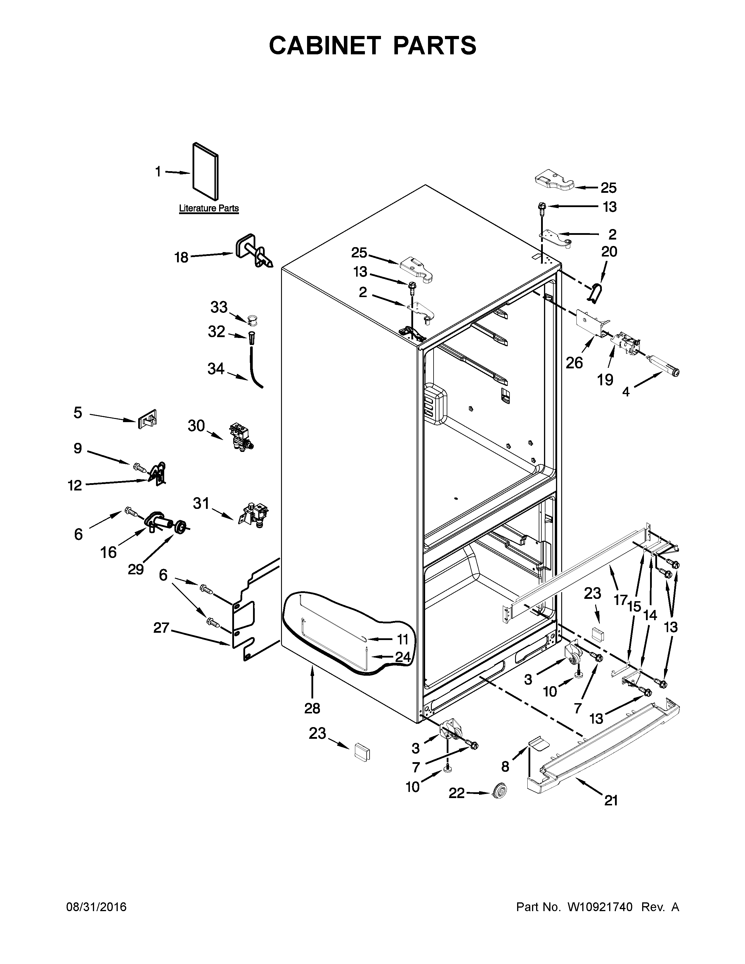 Cabinet parts