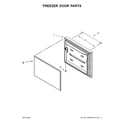 KitchenAid KRFF300EBS00 freezer door parts diagram