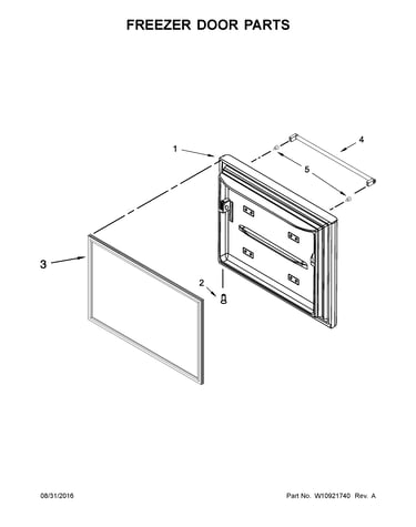 Freezer door parts
