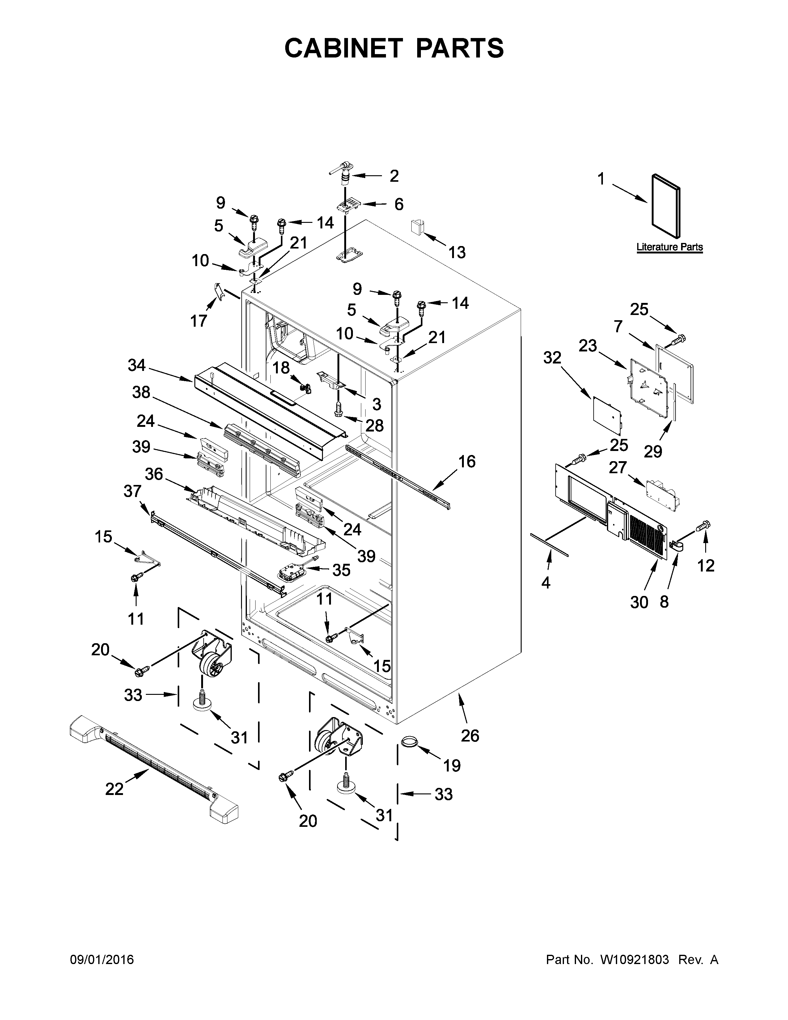 Cabinet parts