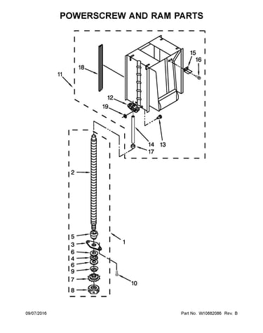 Powerscrew and ram parts