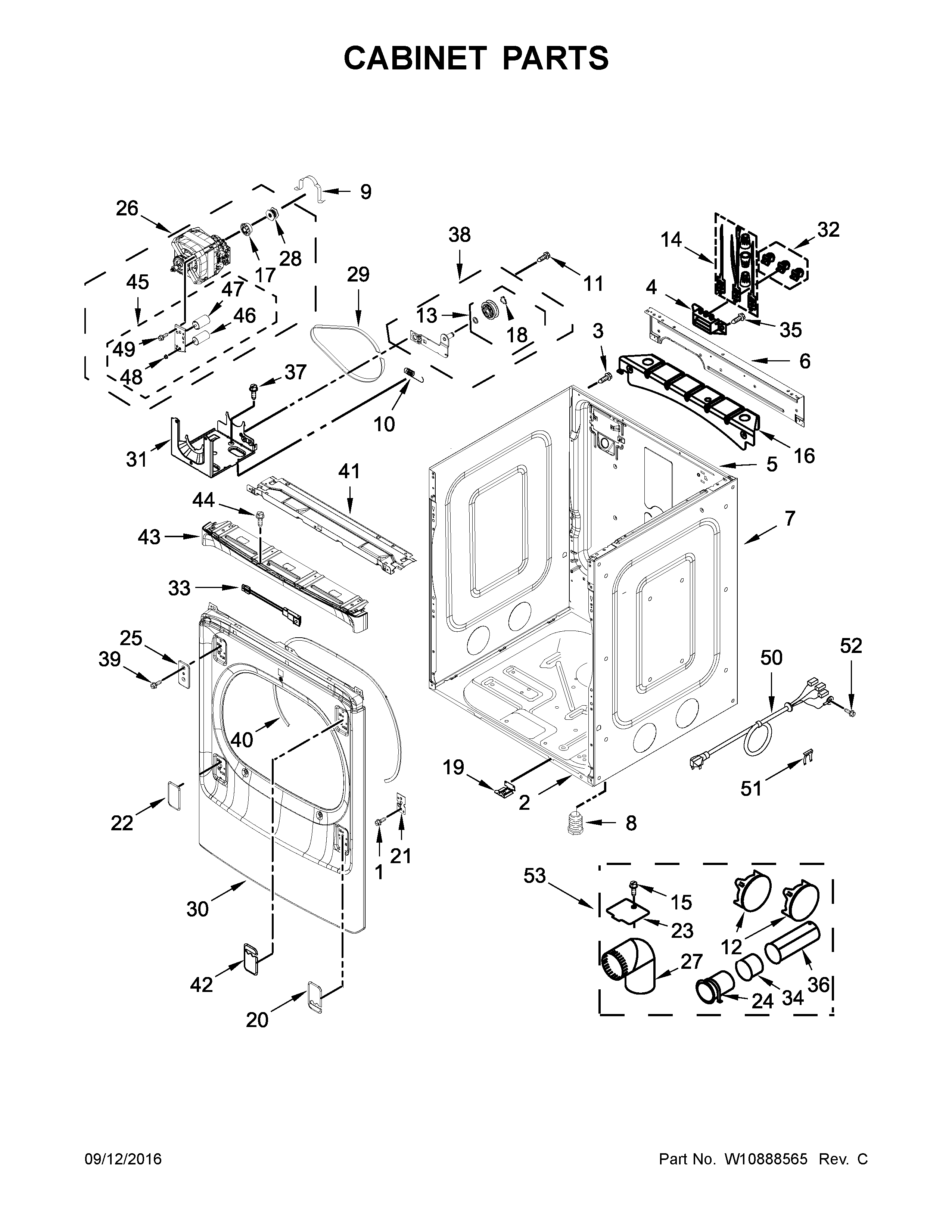 Cabinet parts