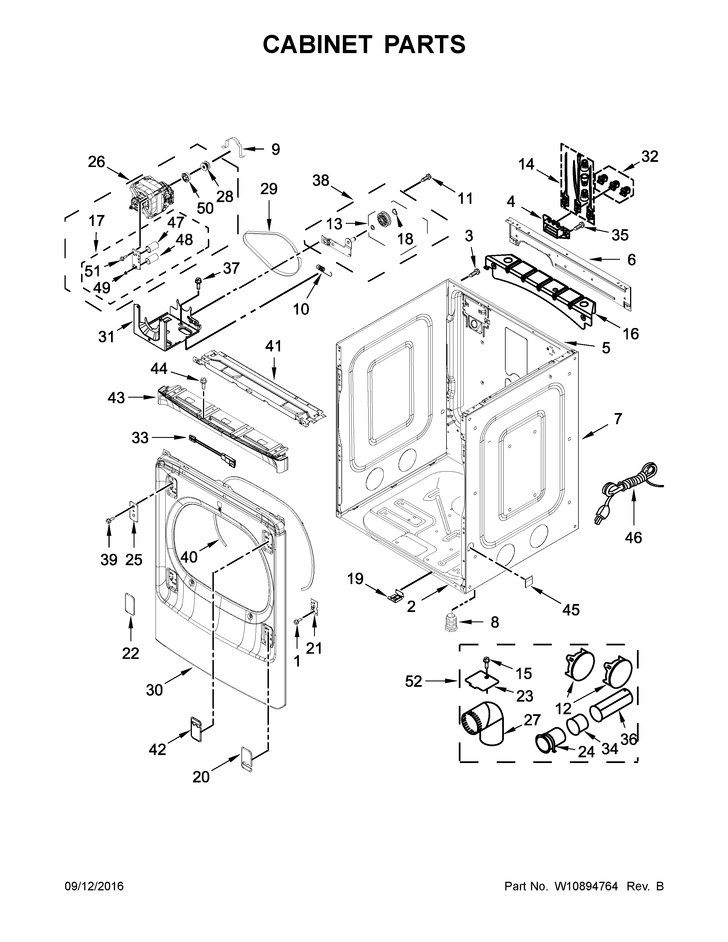 Cabinet parts