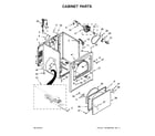 Crosley CGD126SDW2 cabinet parts diagram