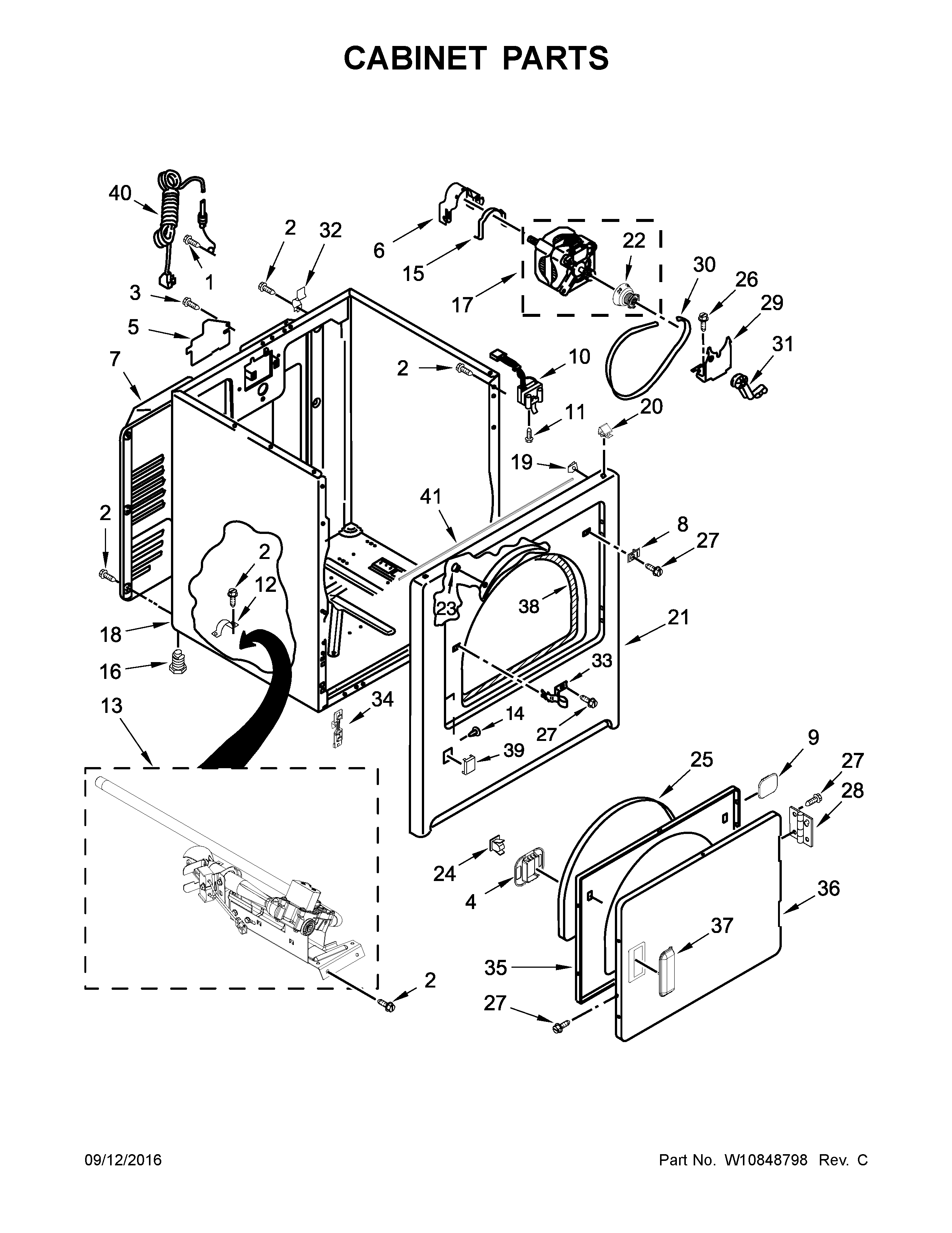 Cabinet parts