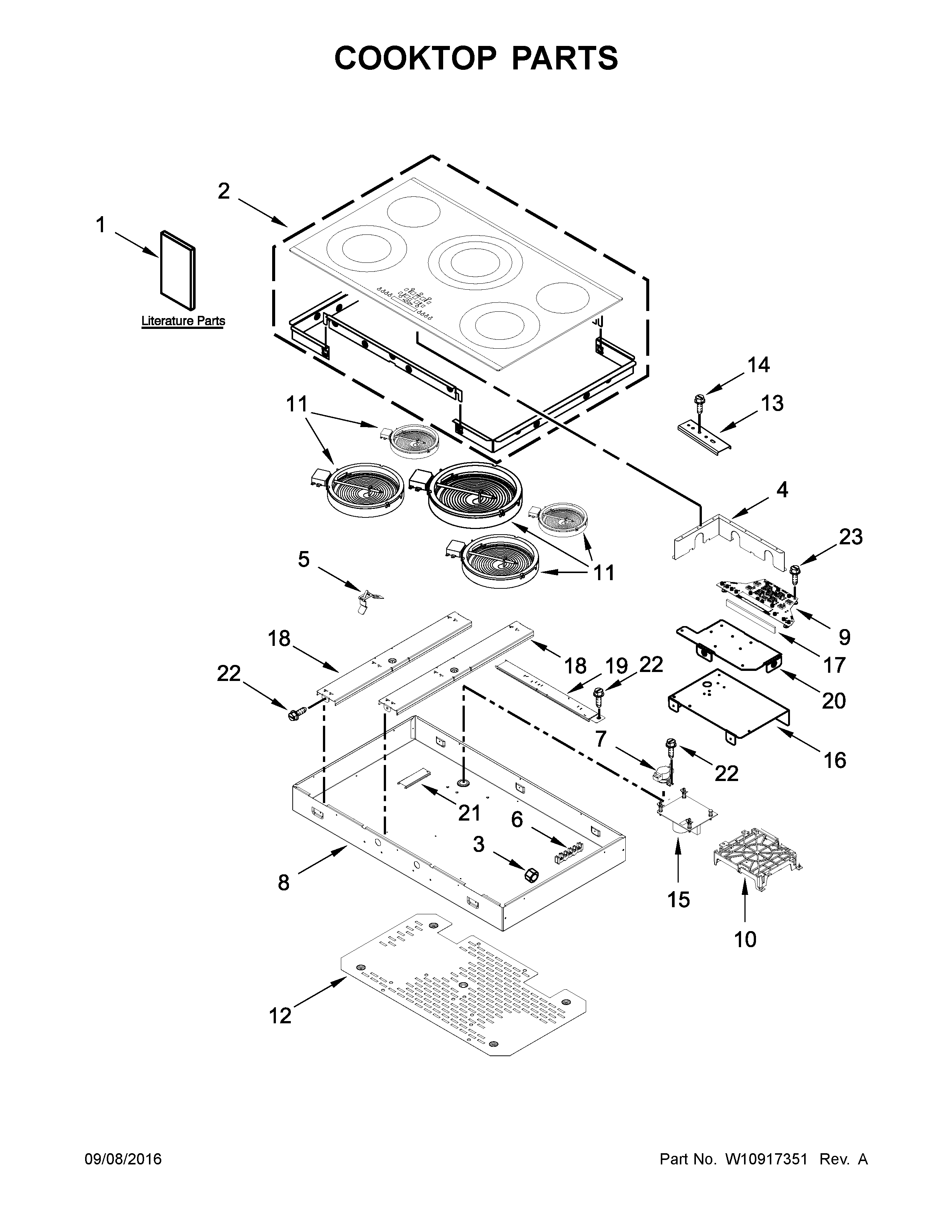 COOKTOP PARTS